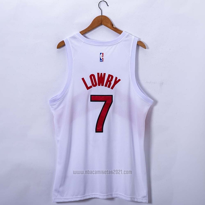 Camiseta Toronto Raptors Kyle Lowry #7 Association 2020-21 Blanco